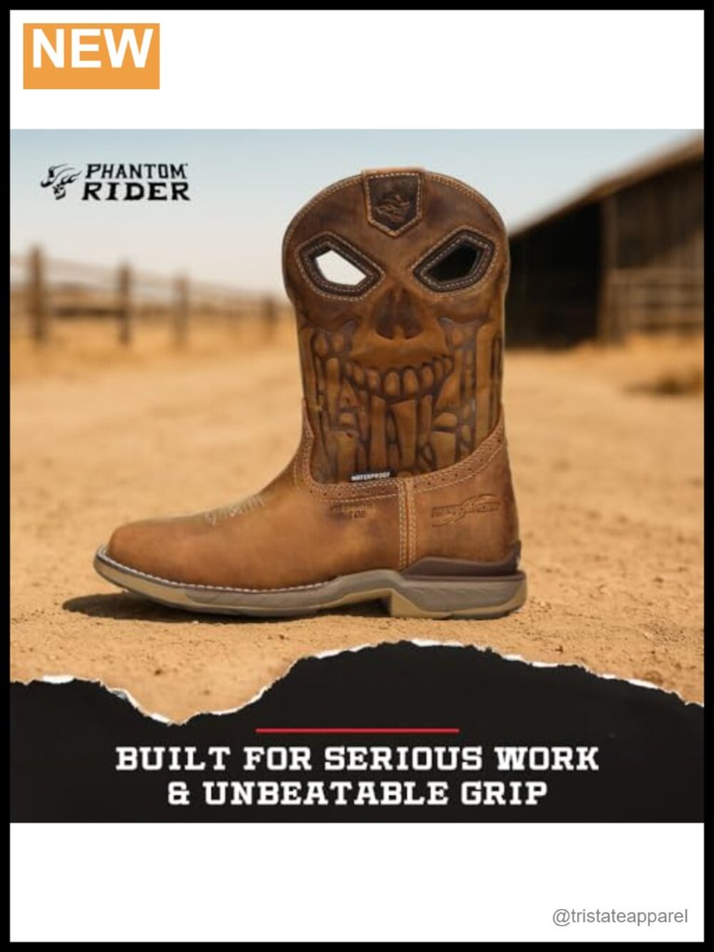Waterproof Composite Toe Wide Square Toe Roper Work Boots - Picture 5 of 5